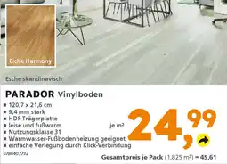 Globus Baumarkt PARADOR Vinylboden Angebot