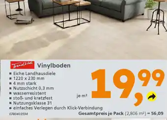 Globus Baumarkt TrendLine Vinylboden Angebot