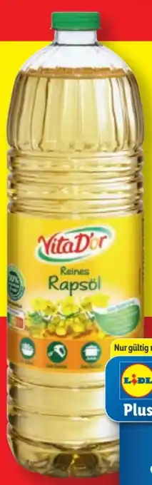 Lidl Vita D'or Bio-Rapsöl Angebot