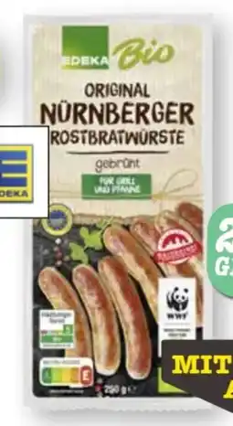 Scheck-in-Center Edeka Bio Original Nürnberger Rostbratwürste Angebot