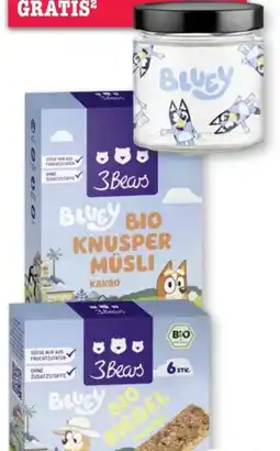 Scheck-in-Center 3Bears Bluey Bio Riegel Angebot