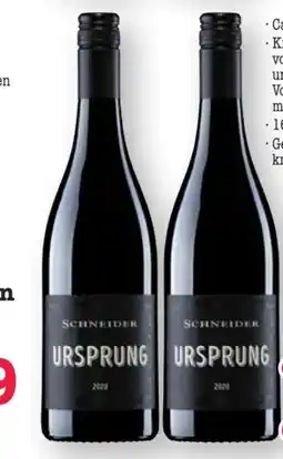 Scheck-in-Center Markus Schneider Ursprung Cuvée Angebot