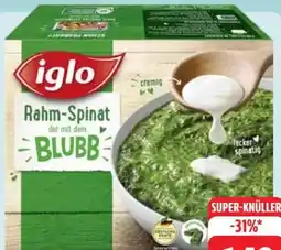 Edeka Iglo Rahm-Spinat Angebot