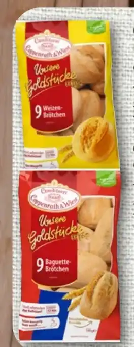 nahkauf Coppenrath & Wiese Unsere Goldstücke 9 Weizenbrötchen Angebot