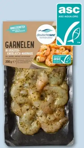 REWE Center Deutsche See Garnelen Knoblauch-Kräuter-Marinade Angebot