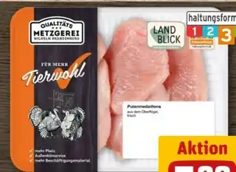 REWE Center Metzgerei Wilhelm Brandenburg Puten-Medaillons Angebot