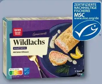 REWE Center Rewe Beste Wahl Wildlachs im Blätterteig Angebot