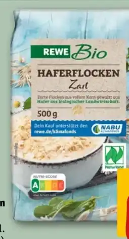 REWE Center Rewe Bio Zarte Haferflocken Angebot