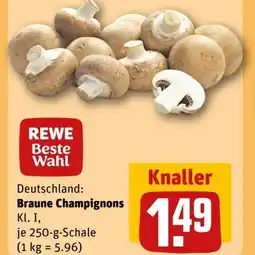 REWE Rewe Beste Wahl Champignons Angebot