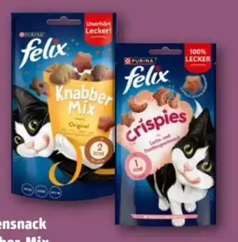 REWE Center Purina Felix Knabber Mix Katzensnacks Angebot