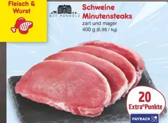 Netto Marken-Discount Gut Ponholz Schweine-Minutensteaks Angebot