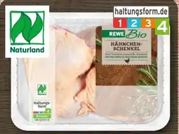 REWE Rewe Bio Hähnchen Schenkel mariniert Angebot