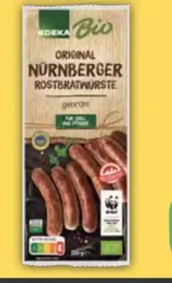 E-Center Edeka Bio Original Nürnberger Rostbratwürste Angebot