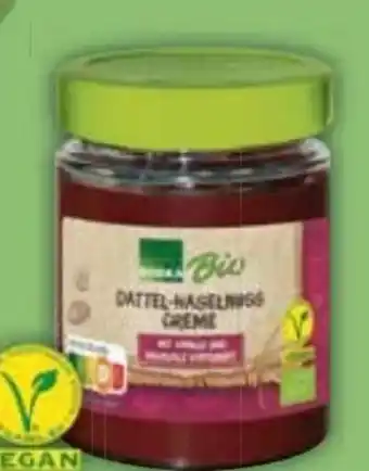 E-Center Edeka Bio Dattel Haselnuss creme Angebot