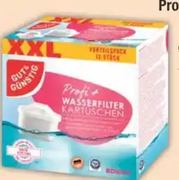 E-Center Gut & Günstig Wasserfilterkartuschen Profi + XXL Angebot