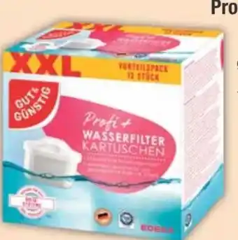 E-Center Gut & Günstig Wasserfilterkartuschen Profi + XXL Angebot