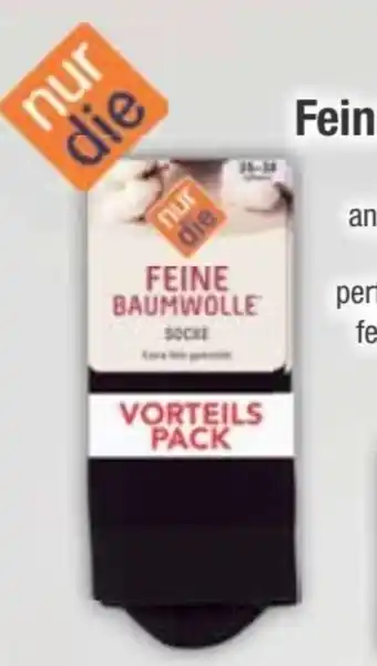 E-Center nur die Feine Baumwoll-Socken Angebot