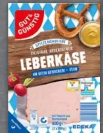 Edeka Gut & Günstig Original Bayerischer Leberkäse Angebot