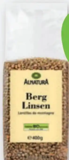 tegut Alnatura Bio Berglinsen Angebot