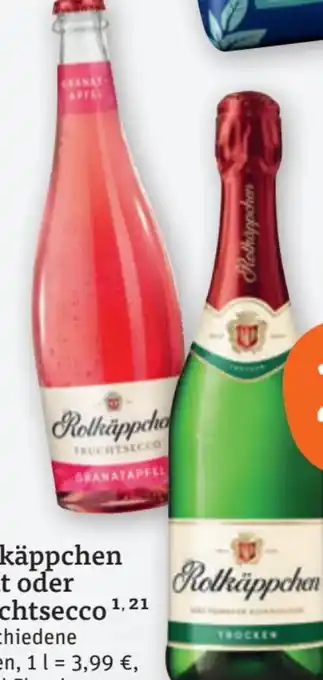 tegut Rotkäppchen Fruchtsecco Granatapfel Angebot