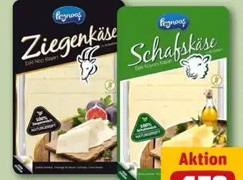 REWE Center Peynoos Ziegenkäse Scheiben Angebot