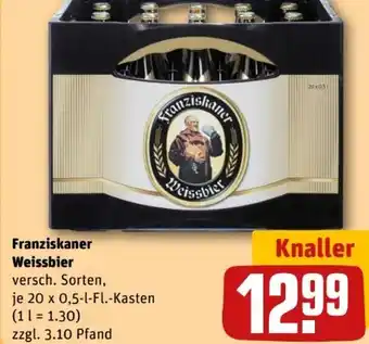 REWE Center Franziskaner Weißbier Angebot