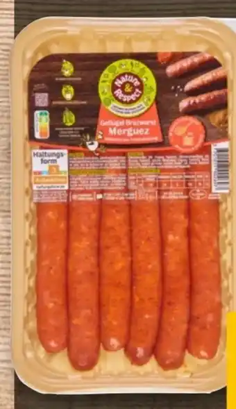 REWE Nature & Respect Geflügel-Bratwurst Merguez Angebot