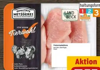 REWE Center Metzgerei Wilhelm Brandenburg Puten-Medaillons Angebot