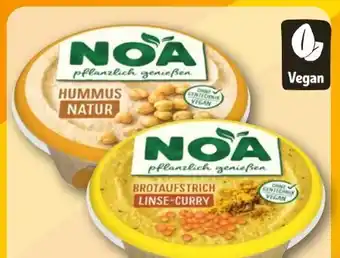 REWE NOA Brotaufstrich Hummus Natur Vegan Angebot