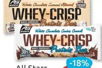 Budni All Stars Whey-Crisp Protein Bar Angebot