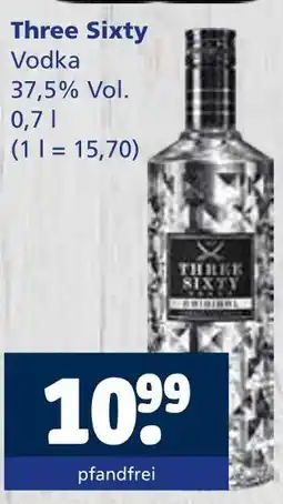 Getränkewelt Three sixty vodka Angebot