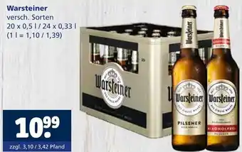 Getränkewelt Warsteiner pilsener oder alkoholfrei Angebot