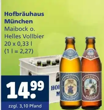 Getränkewelt Hofbräuhaus münchen maibock oder helles vollbier Angebot