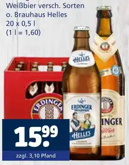 Getränkewelt Erdinger weißbier versch. sorten oder brauhaus helles Angebot