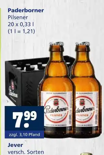 Getränkewelt Paderborner pilsener Angebot