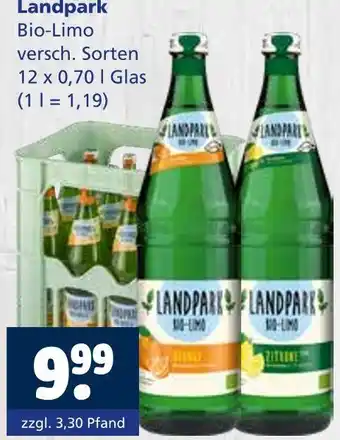 Getränkewelt Landpark orange oder zitrone Angebot