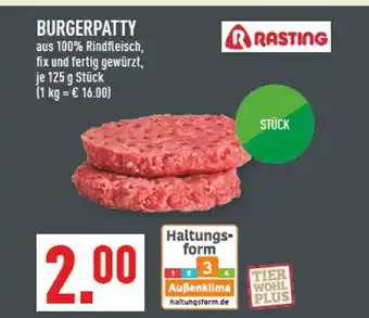 Marktkauf Rasting burgerpatty Angebot