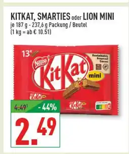 Marktkauf Nestlé kitkat, smarties oder lion mini Angebot