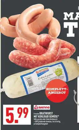 Marktkauf Rasting frische bratwurst mit kohlrabi gemüse Angebot