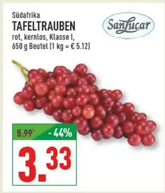 Marktkauf Sanlucar tafeltrauben Angebot