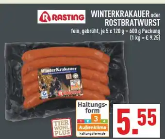 Marktkauf Rasting winterkrakauer oder rostbratwurst Angebot