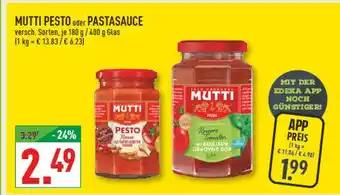 Marktkauf Mutti pesto oder pastasauce Angebot