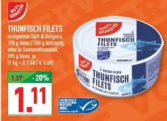 Marktkauf Gut & günstig thunfisch filets Angebot