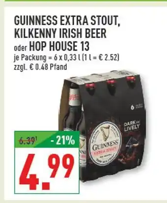 Marktkauf Guinness guinness extra stout oder kilkenny irish beer oder hop house 13 Angebot