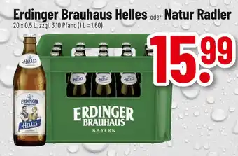 trinkgut Erdinger brauhhaus helles oder natur radler Angebot