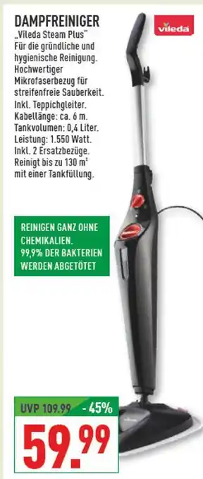 Marktkauf Vileda dampfreiniger Angebot