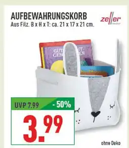 Marktkauf Zeller aufbewahrungskorb Angebot