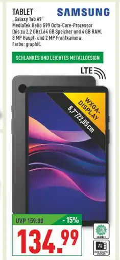 Marktkauf Samsung galaxy tab a9 Angebot