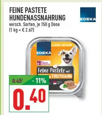 Marktkauf Edeka feine pastete hundenassnahrung Angebot