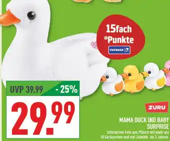 Marktkauf Zuru mama duck und baby surprise Angebot